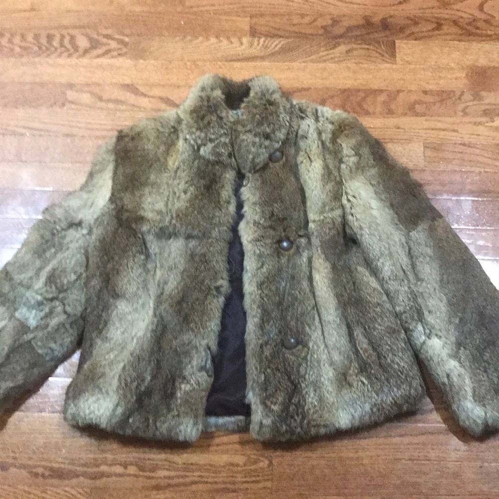 Authentic Rabbit Fur Coat - Picture 4 of 8